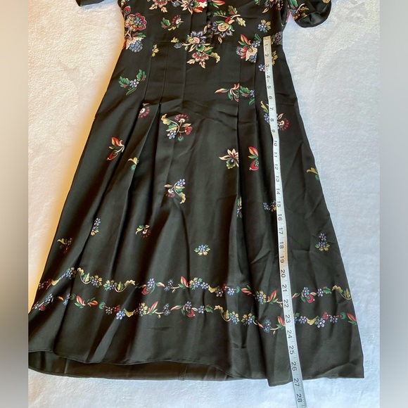 Ann Taylor Ladies Dress Petite Size OP black Floral Print - Picture 6 of 6